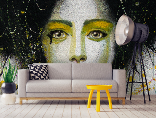 Stucco Textured Wall Film Graphic Application