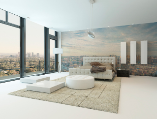 Canvas Textured Wall Film Graphic Application