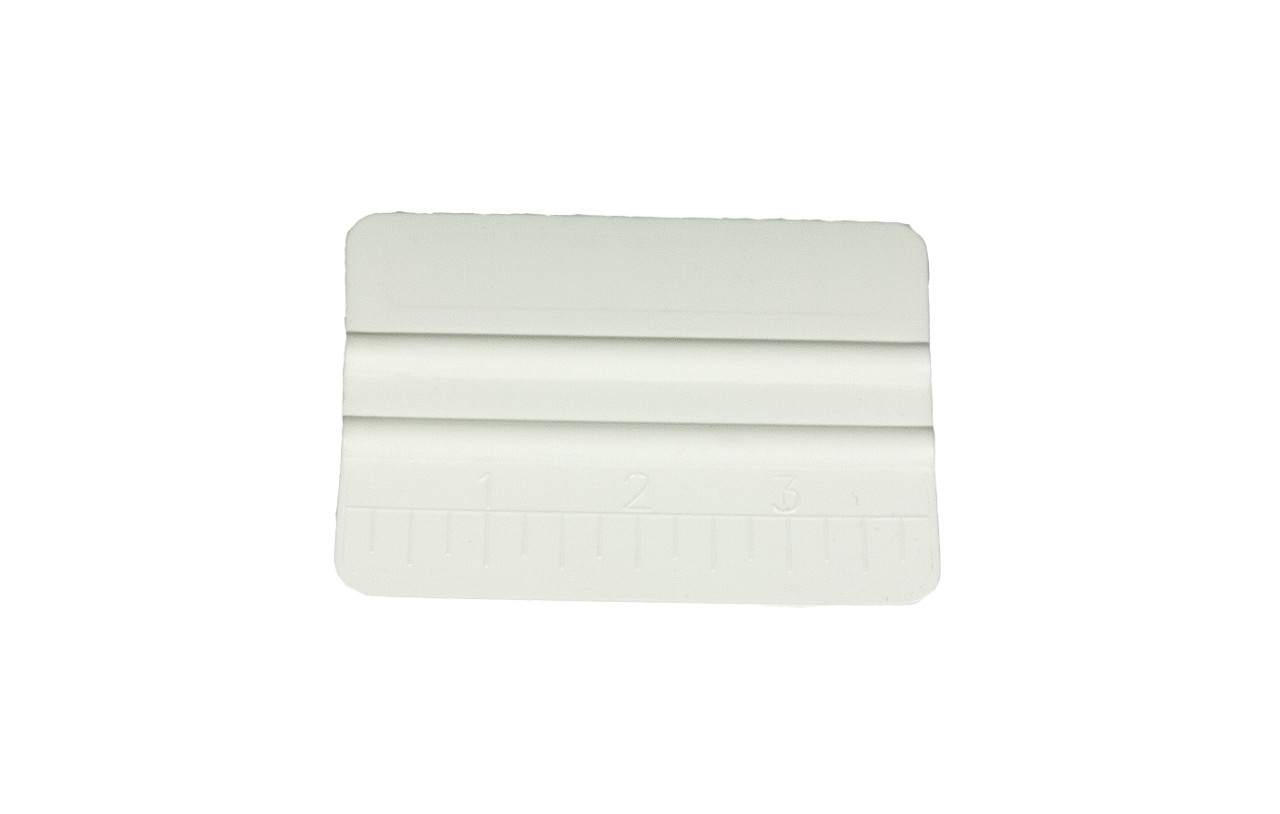 White vinyl wrap application squeegee